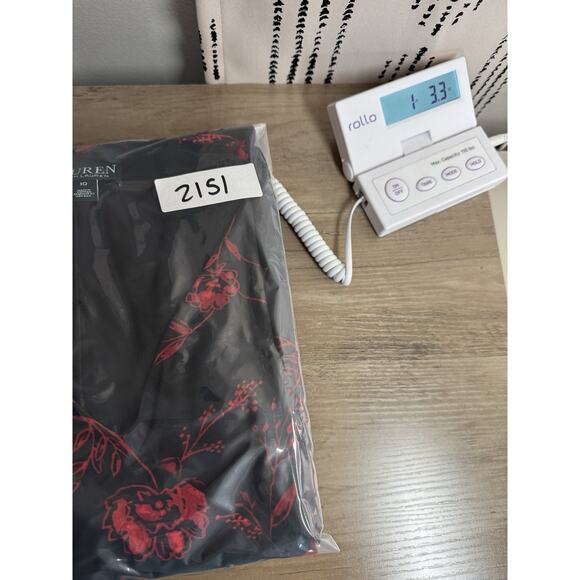 Lauren by Ralph Lauren Womens Floral Jersey Dress 10 Classic Night Out Elevated - Picture 16 of 16